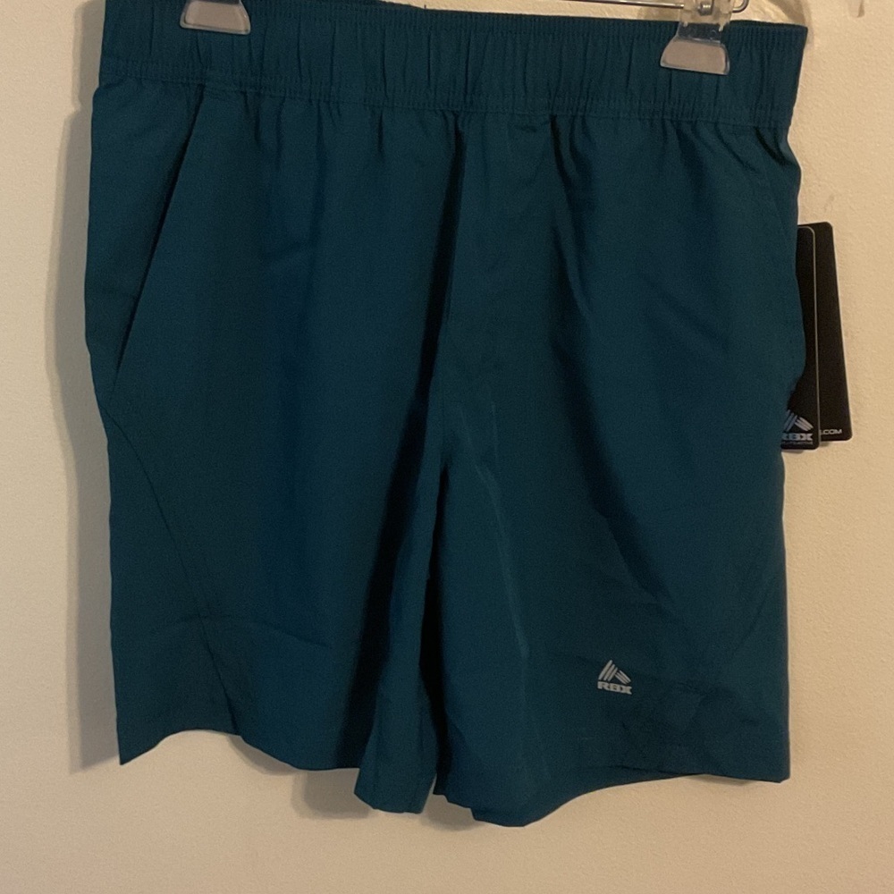 Reebok Men's Dark Teal Athletic Shorts